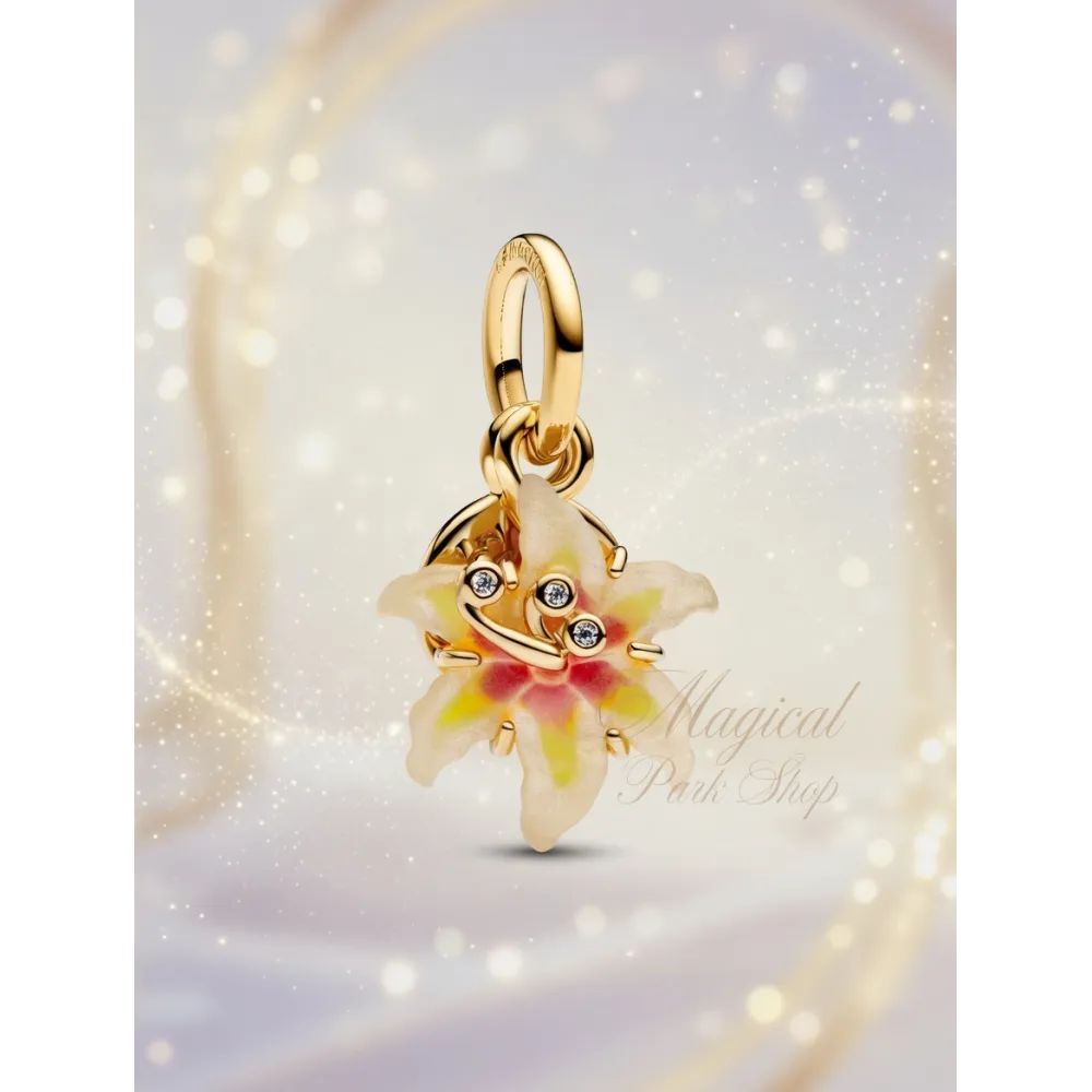 Charm Pandora Magische Blume Rapunzel glow in the dark Disney