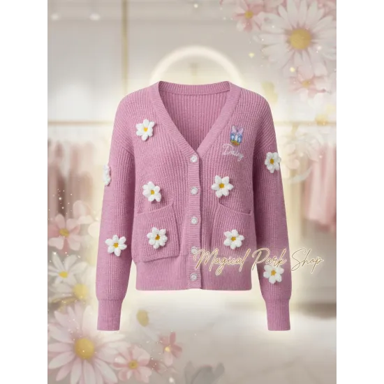 Daisy rose flowers cardigan – Trendy Disney jacket for women–Disneyland Paris