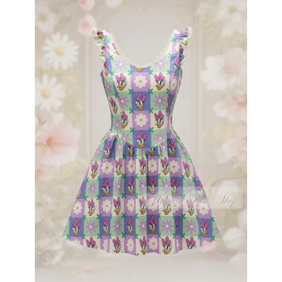 Daisy pastel flowers dress – Disney Dress for Women Summer – Disneyland Paris