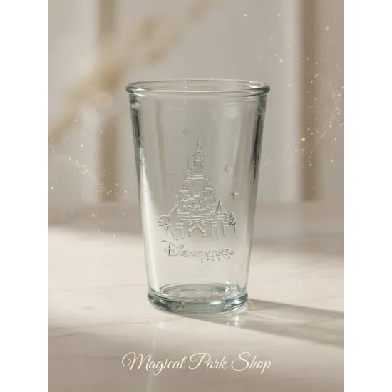 Embossed Vintage Château Disneyland Paris Glass - Happily ever after