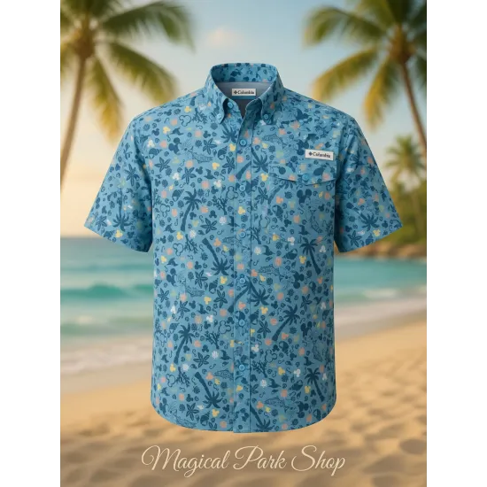 Disney x Columbia Mickey Outdoor Shirt – Tropical Motif- Dsineyland Paris