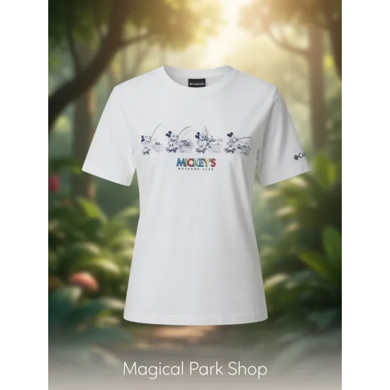 Disney x Columbia Mickey Outdoor Club T-shirt – White- Disneyland Paris