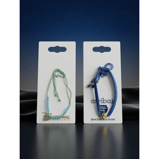 Pulsera Arribas Disney trenzada azul – Ajustable – Disneyland Paris