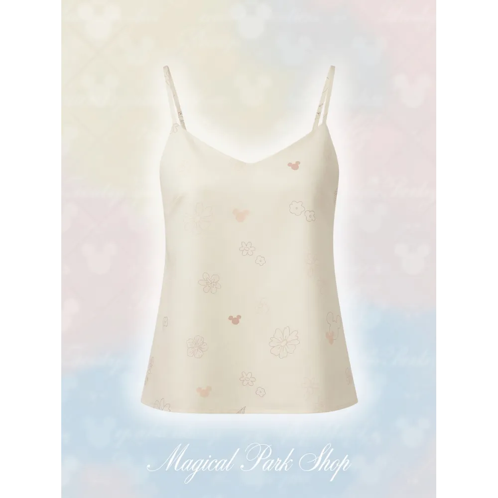 Disney Mickey Blumen-Top mit Trägern creme für Damen Trend-Disneyland Paris
