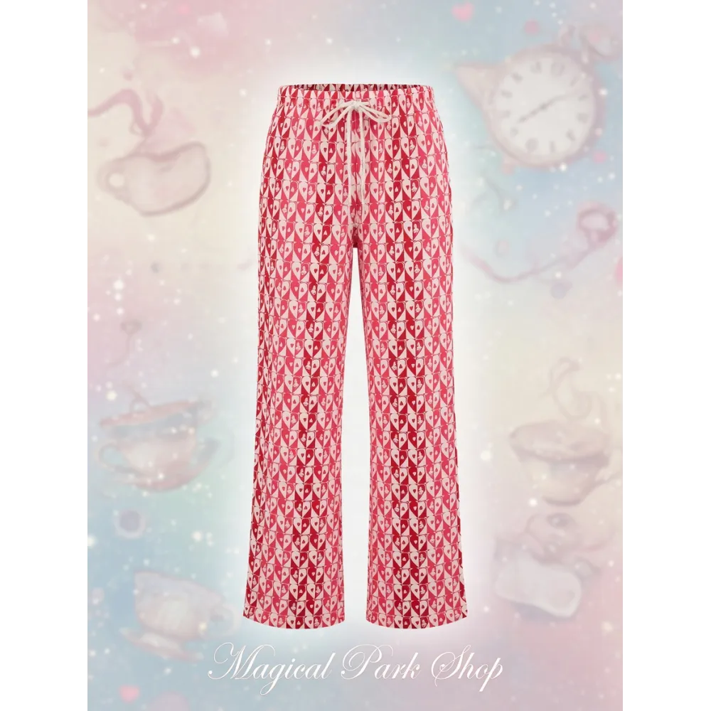 Disney Mickey Blumenhose cremefarbene Damen Trend-Disneyland Paris
