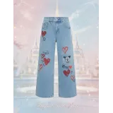 Straight-leg jeans with Mickey Mouse™ print Desigual & Disney