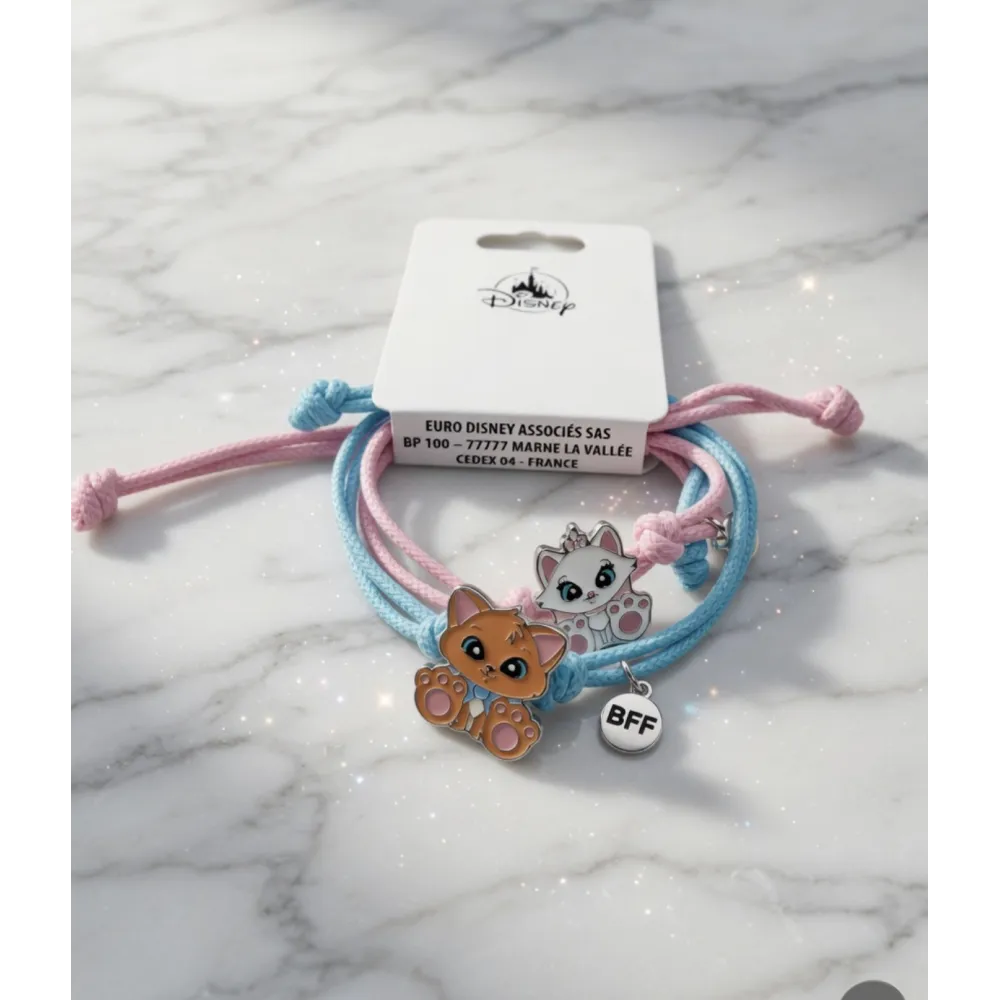 Disney BFF Bracelets pastel cats duo of friendship Aristochats Disneyland Paris
