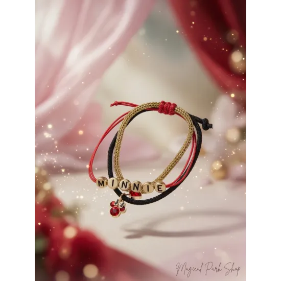 Pulseras Minnie Disney – Lote de Pulseras Ajustables Disneyland Paris
