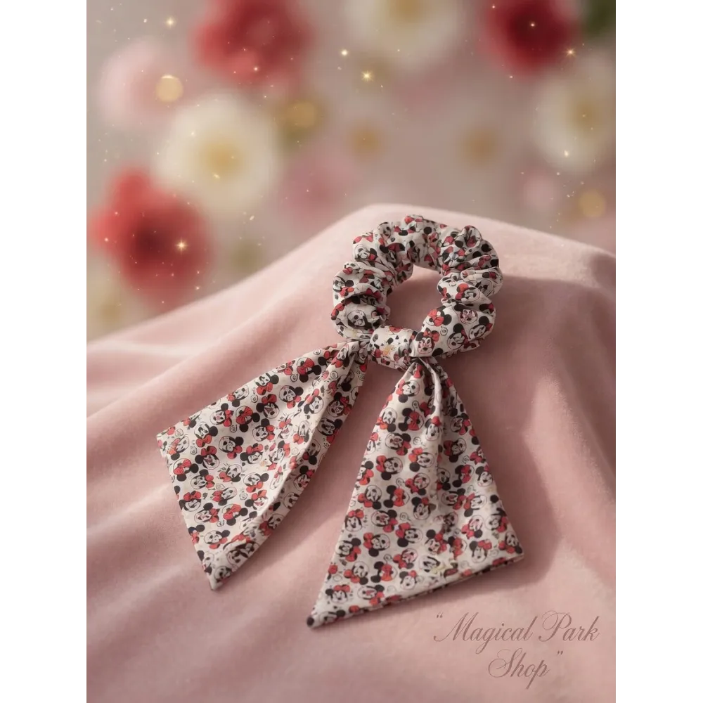 Minnie Mouse Scarf Scrunchie Disneyland Paris