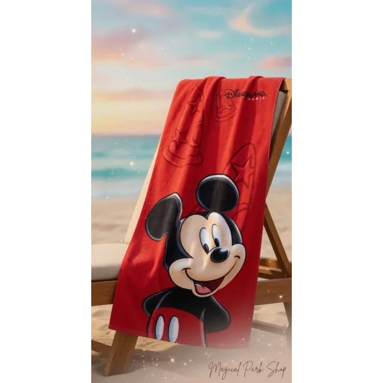 Toalla de Playa Mickey Retrato