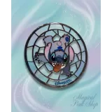 Disney stained glass locket decoration – Mickey & Minnie, Stitch or Tinker Bell-Arribas