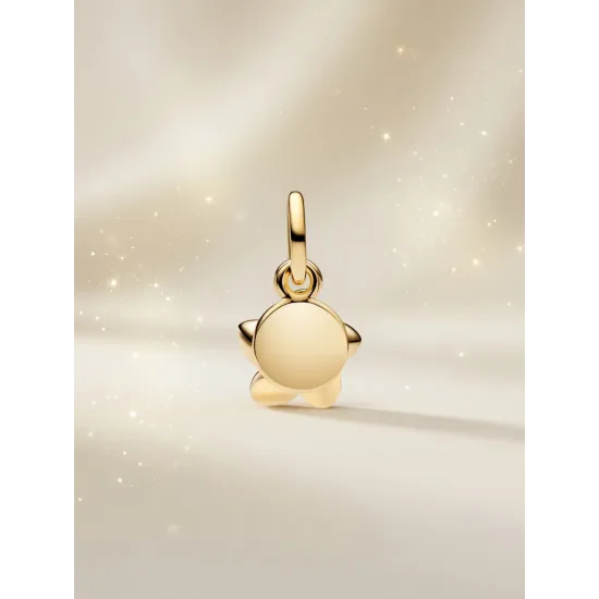 Charm Pandora Pendant Disney Vaiana Plumeria Flower Gold- Moana