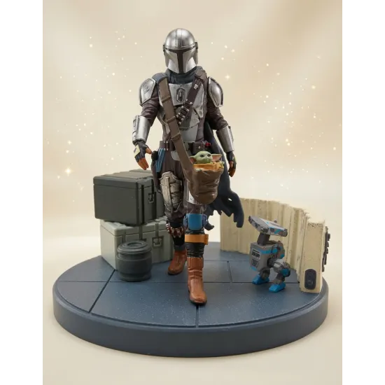 Estatua The Mandalorian y Grogu Star Wars – Colección Premium-Disneyland Paris
