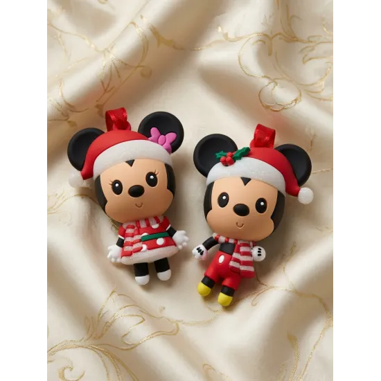Duo de Adornos de Árbol de Navidad Mickey y Minnie – Disneyland Paris