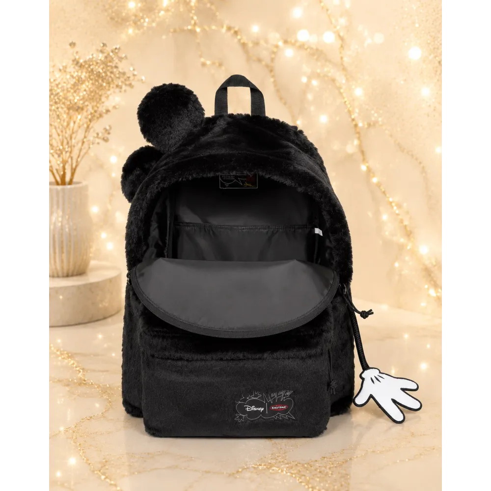 Disney x Eastpak Mickey Plüsch Schwarz Rucksack -Zusammenarbeit Disneyland Paris
