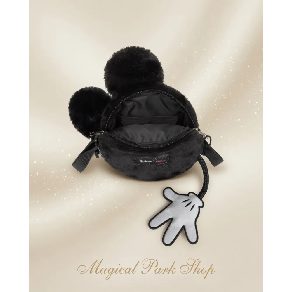 Bolsa Bandolera Disney x Eastpak Mickey Peluche Negra con Orejas 3D