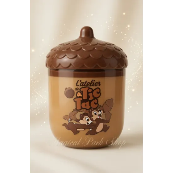 Tic- & Tac-Erdnussbonbons im Sammler-Glas in Form einer Eichel – Disneyland Paris