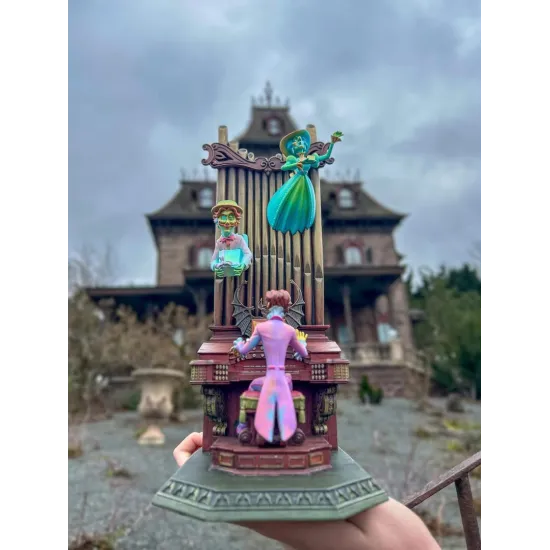 Figura de organista Phantom Manor de Kevin y Jody Disneyland Paris