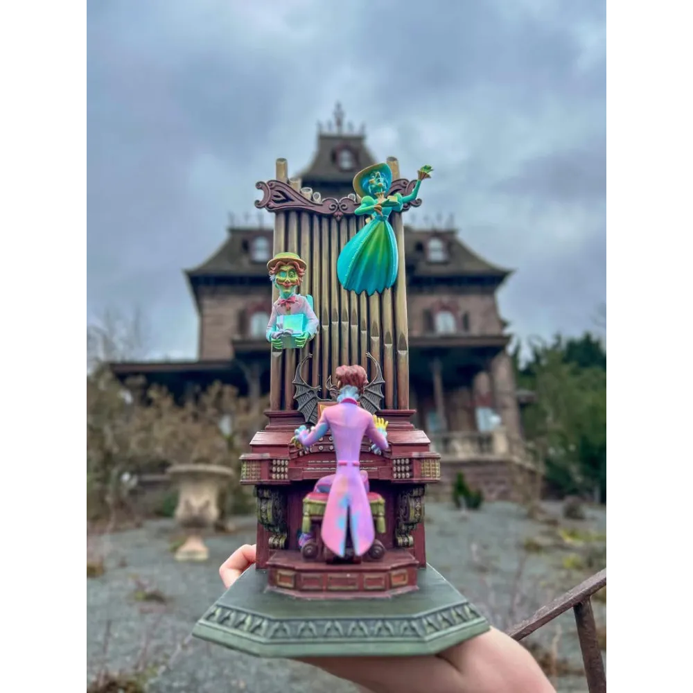 Figura de organista Phantom Manor de Kevin y Jody Disneyland Paris