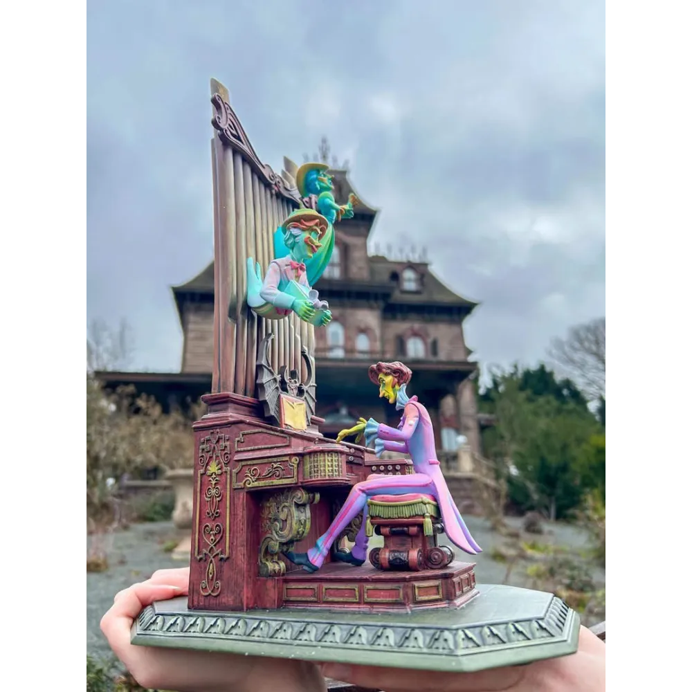 Figura de organista Phantom Manor de Kevin y Jody Disneyland Paris
