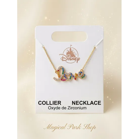 Mickey Snowflake Necklace Blue – Zirconium Oxide