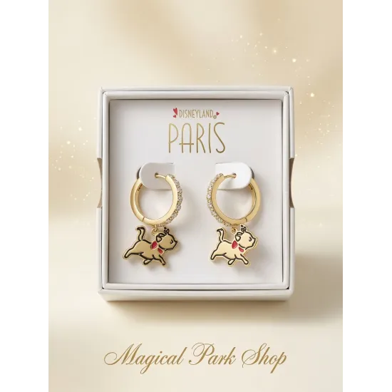 Pendientes Chapados en Oro Marie Los Aristogatos – Oficiales Disneyland Paris