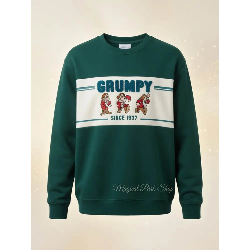 Grumpy Green Sweatshirt – Snow White and the Seven Dwarfs – Disneyland Paris