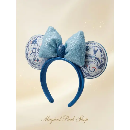 Serre-tête Vaiana Bleu Pailleté – Disneyland Paris