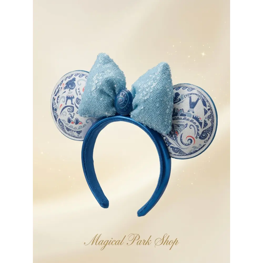 Glitzernder Vaiana Stirnband Blau – Disneyland Paris