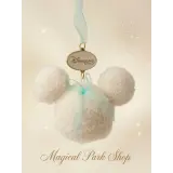 White Plush Mickey Head Christmas Ornament – Disneyland Paris