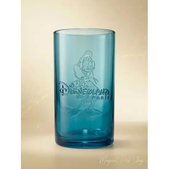 Blauer Donald Duck Trinkbecher mit Prägung aus Kunststoff – Disneyland Paris