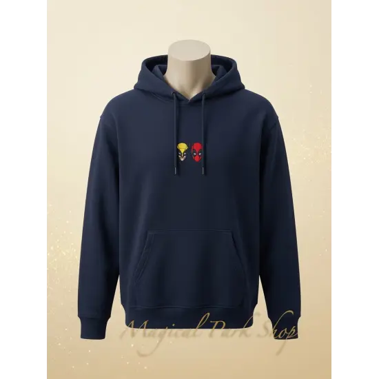 Bestickter Marvel Hoodie Wolverine & Deadpool Disneyland Paris