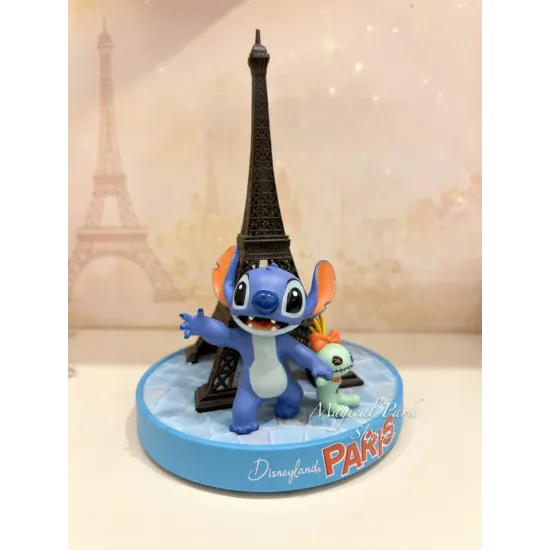 Stitch Statue Paris with Eiffel Tower and Scrump – Disneyland Paris