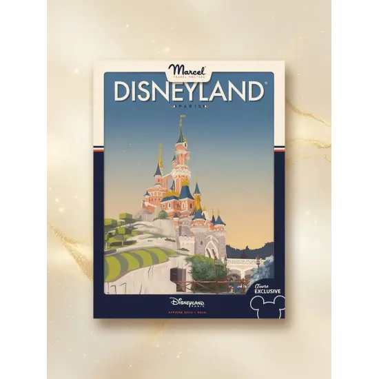 Póster Marcel Travel Posters Disneyland Paris Castillo