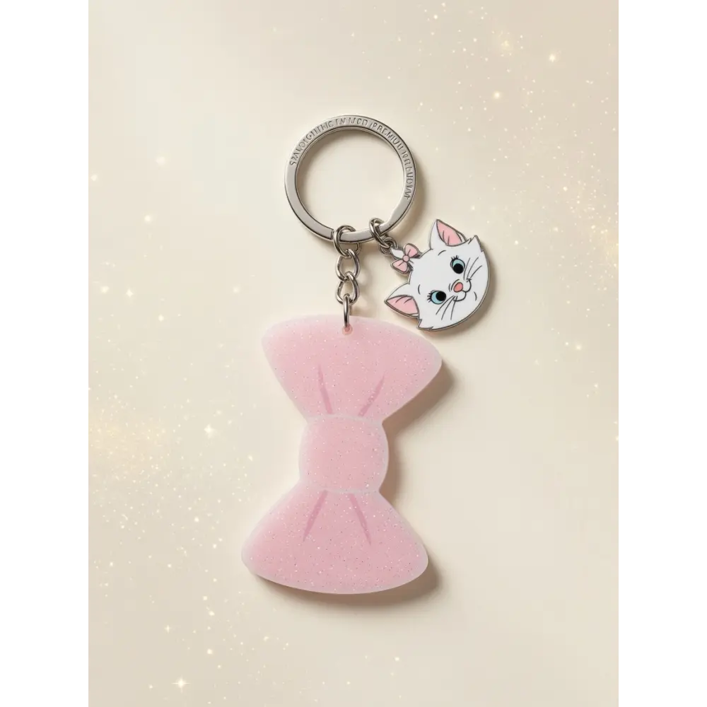 Porte-clés Marie & nœud rose – Disney Les Aristochats