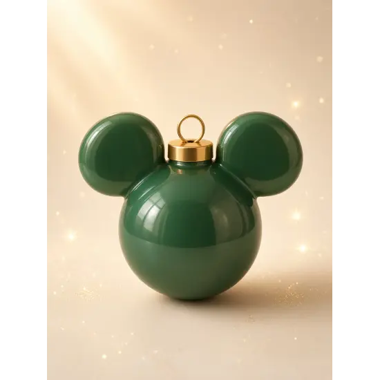 Mickey Icon Weihnachtskugel – Disney Dekoration – Rot oder Grün