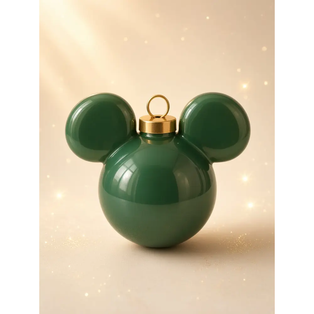 Boule de Noël Mickey Icon – Décoration Disney – Rouge ou Verte