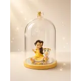 Weihnachtskugel Belle und Zip unter Glocke – Disney Deko