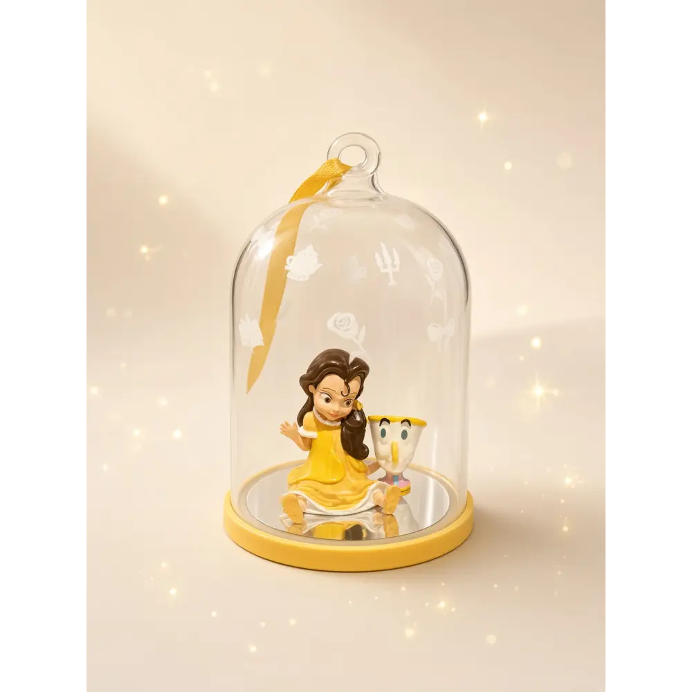 Weihnachtskugel Belle und Zip unter Glocke – Disney Deko