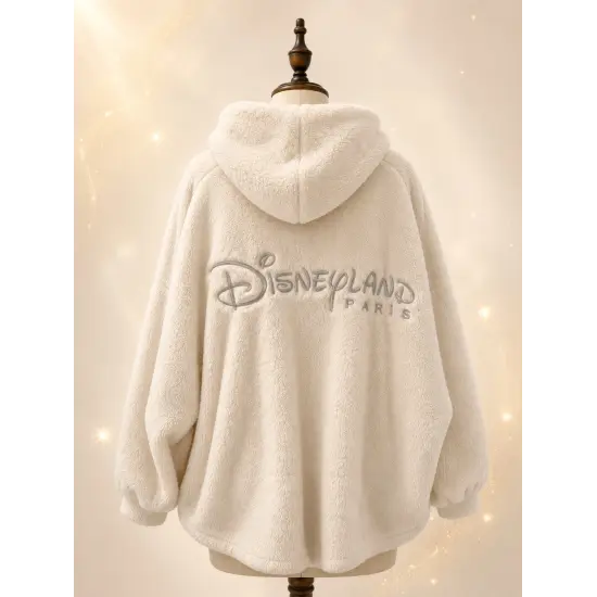 Ecru sherpa hooded sweatshirt Disneyland Paris – Dream & Shine