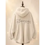 Ecru Sherpa-Kapuzenpullover Disneyland Paris – Dream & Shine