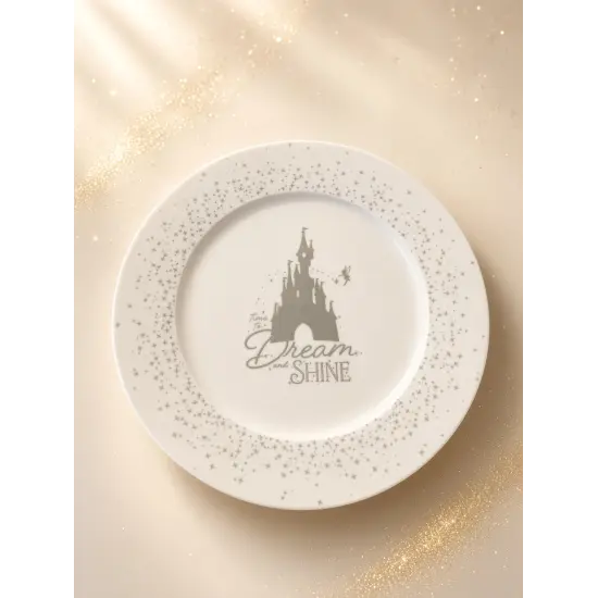 Large White Plate Disney Dream & Shine