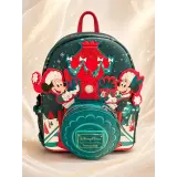 Mochila mini Loungefly Disney Navidad Mickey Minnie