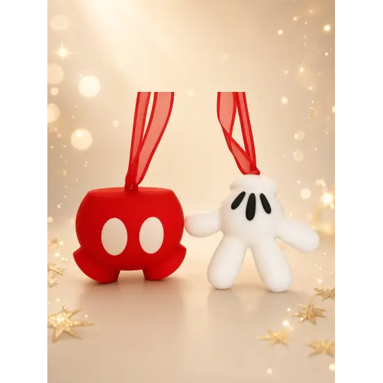 Set mit 2 Silikon-Ornamenten Mickey – Hose & Handschuh – Disney