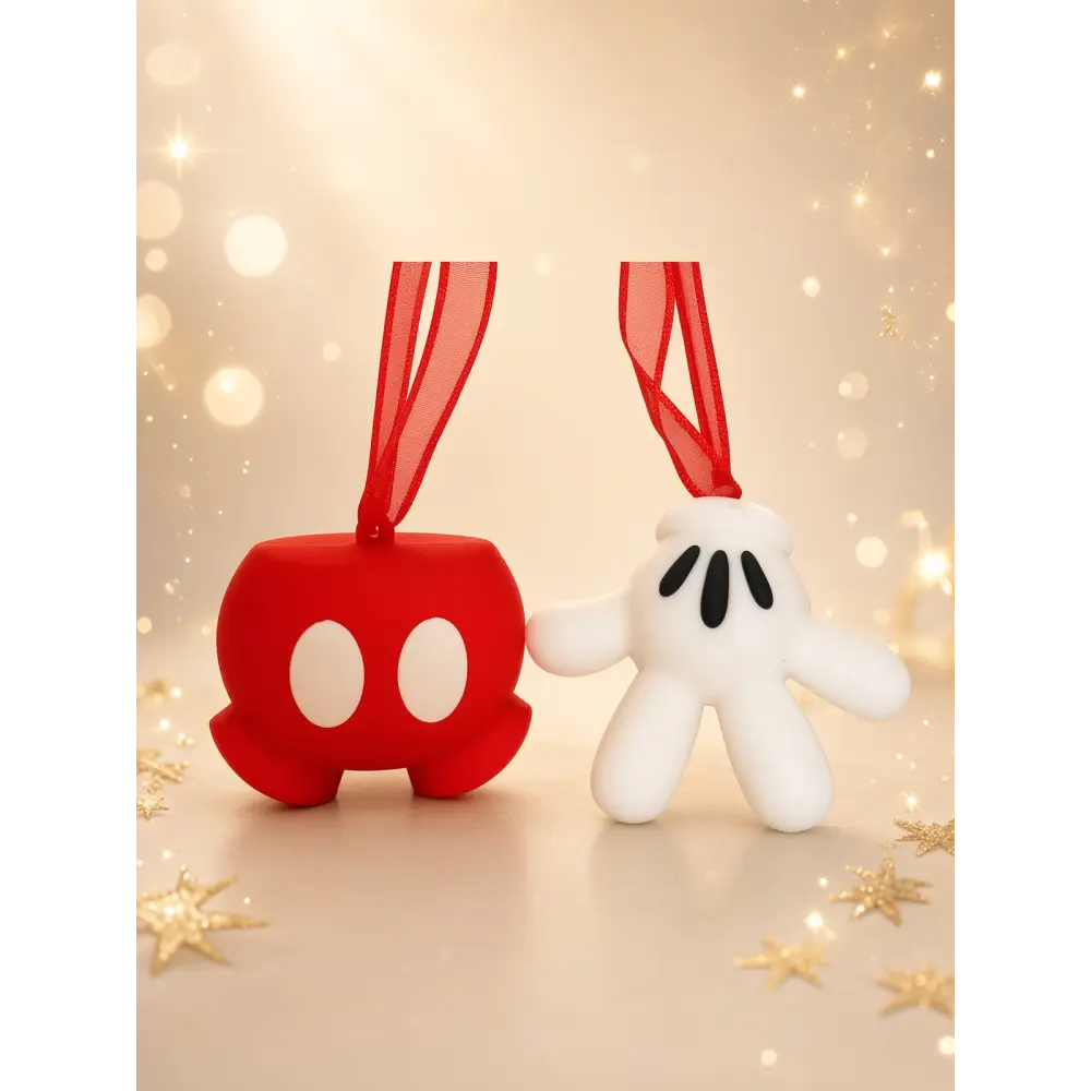 Set mit 2 Silikon-Ornamenten Mickey – Hose & Handschuh – Disney