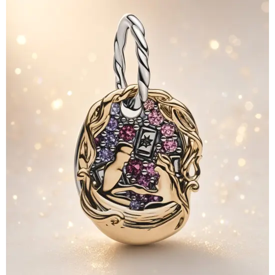 Charm colgante Pandora Disney Raiponce – Princesa y piedras coloridas – exclusividad del parque