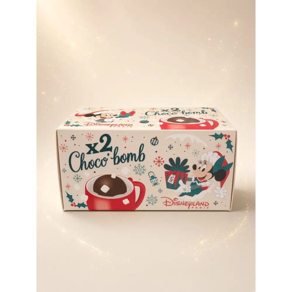 2 Christmas Choco’bomb Minnie – Dark chocolate & mini marshmallows – Disneyland Paris