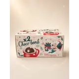 2 Choco’bomb Minnie de Noël – Chocolat noir & mini-guimauves – Disneyland Paris