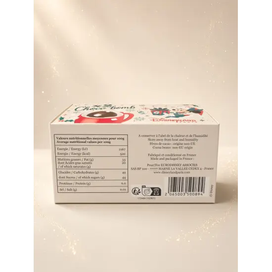 2 Christmas Choco’bomb Minnie – Dark chocolate & mini marshmallows – Disneyland Paris