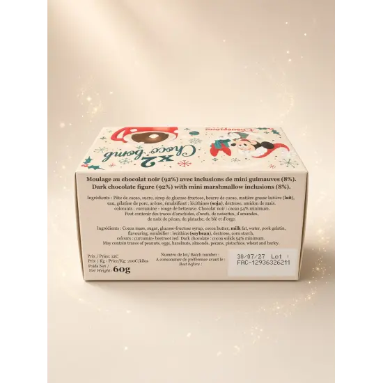 2 Choco’bomb Minnie de Noël – Chocolat noir & mini-guimauves – Disneyland Paris